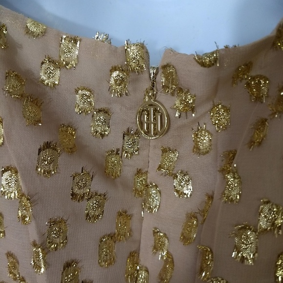 Tommy Hilfiger NWT ($139) A-Line Dot Shimmer Dress - Picture 5 of 7